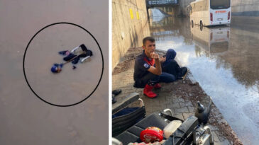 Yaşlı Kadın Su Dolu Alt Ge&ccedil;itte Boğulmaktan Son Anda Kurtarıldı