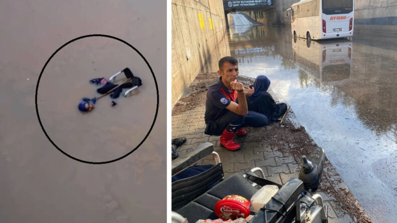 Yaşlı Kadın Su Dolu Alt Geçitte Boğulmaktan Son Anda Kurtarıldı
