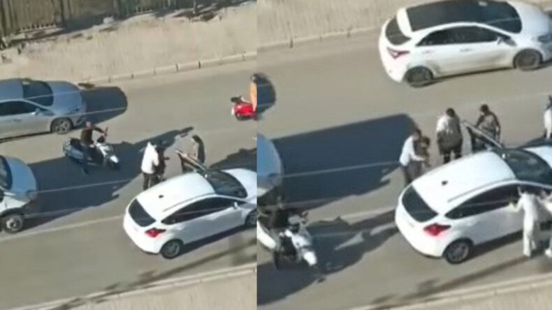 Yol Verme İhtilafı: Sürücüler Arasında Yumruklu Kavga