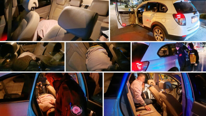 Yolda Açık Kapıyla Durmuş Araçta Sızan Kişi Bulundu