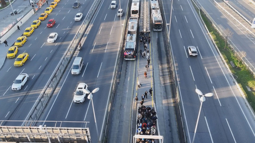 Kaza sırasında çekilen görüntü