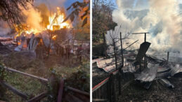 Ahşap Ev Kül Oldu, 5 Kişi Hastaneye Yatırıldı