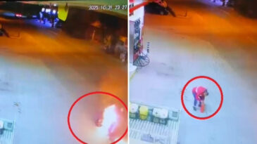 Akaryakıt İstasyonunda Korkutan Anlar