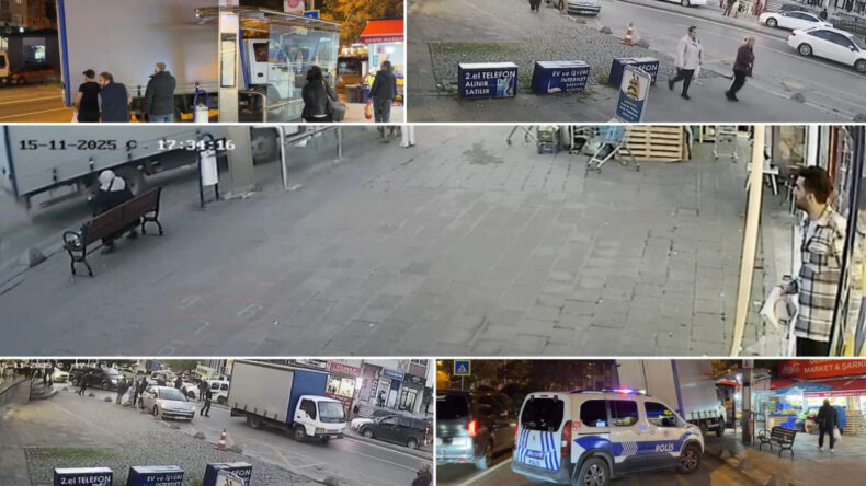 Ataşehir’de Kamyonet Durağa Daldı