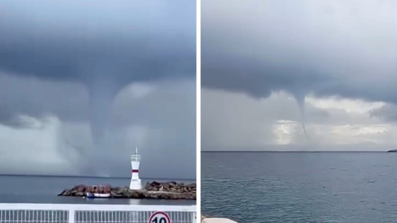 Bozcaada Açıklarında Hortum Olayı