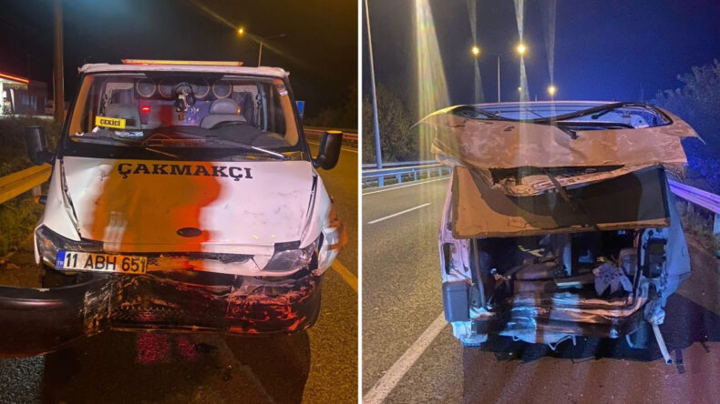 Bursa'da Çekici Hafif Ticari Araca Çarptı: 1 Ölü, 4 Yaralı