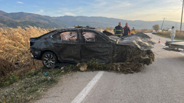 Devrilen Otomobilde İki Can Kaybı