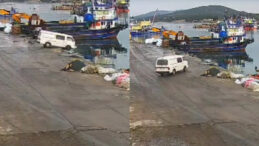 Direksiyon Kontrol&uuml; Kaybeden Ara&ccedil; Denize D&uuml;şt&uuml;