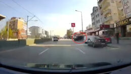 El Freni Çekilmeyen Minibüs Ana Yola Davetsiz Girdi