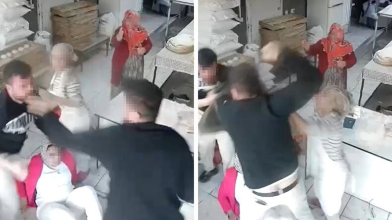 Fırında Borç Kavgası: Kadın Arada Kaldı, Yerlerde Sürüklendi