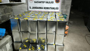 Gaziantep'te 500 Bin TL Değerinde Sahte Zeytinyağı Bulundu
