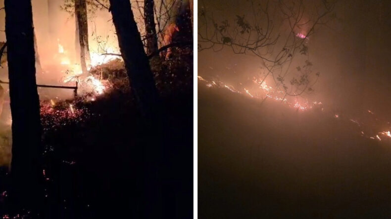 Hatay'da Yıldırım Nedeniyle Yangın Çıktı