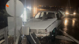 Hurdaya D&ouml;n&uuml;şen Otomobilden Sağ Salim Kurtuldu