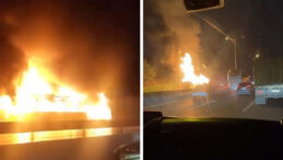 İETT Otob&uuml;s&uuml; Yanarak K&uuml;le D&ouml;nd&uuml;