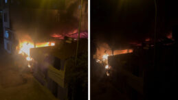 İki Katlı Prefabrik Evde Yangın Felaketi