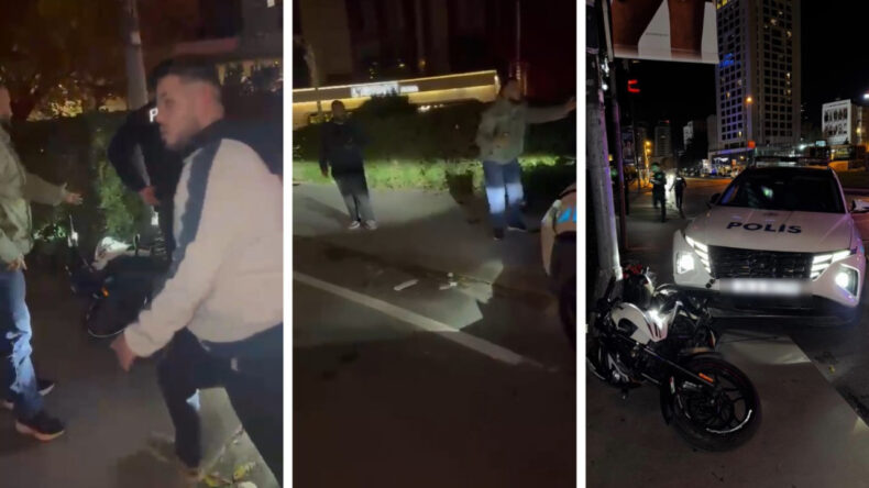 Ka&ccedil;arken Polis Aracına &Ccedil;arptılar: 12 Su&ccedil; Kaydı Olan İki Ş&uuml;pheli Serbest Bırakıldı