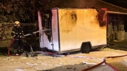 Kocaeli'de Karavan Yangını