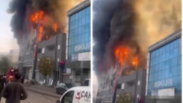 Kocaeli'de İş Yeri Yangını