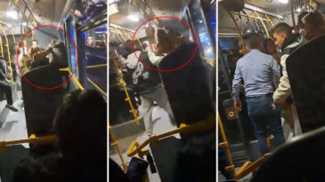 Koltuk Kavgası: Otob&uuml;ste Kadın Yolcular Birbirine Girdi