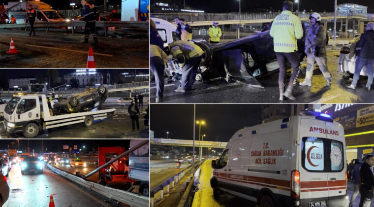 Küçükçekmece'de Zincirleme Kaza: 3 Yaralı