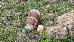 Mantar Toplarken Patlamamış Top Mermisi Bulundu