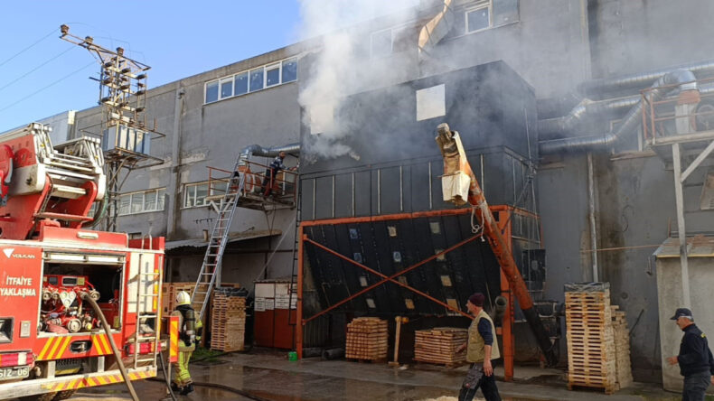 Mobilya Fabrikasında Yangın: Bir İşçi Yaralandı
