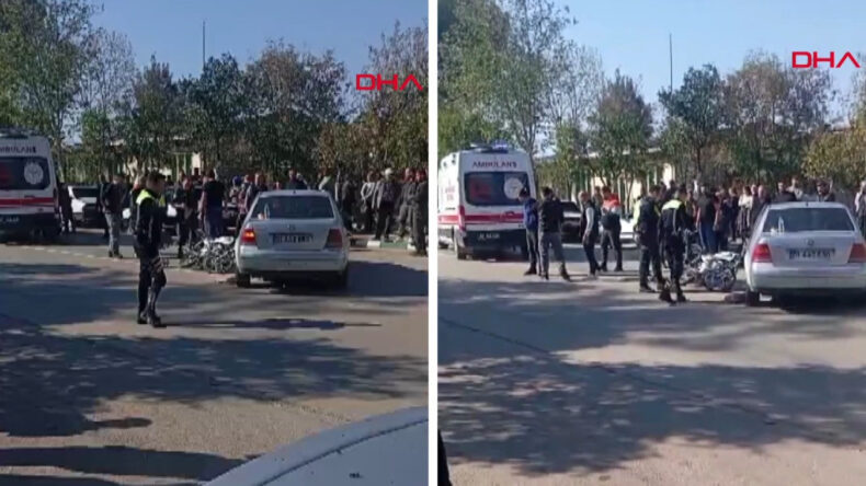Motosikletle otomobil çarpıştı: 2 yaralı