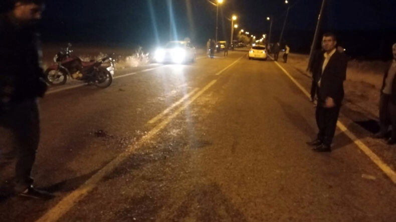 Otomobil ve Motosiklet Kazasında Bir Kişi Hayatını Kaybetti