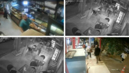 Pastanede Dehşet Anları: Elinde Bıçakla Müşterilere Saldırdı