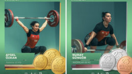 Riyad'da Halterde Gün Sonunda 3 Altın, 2 Gümüş, 1 Bronz Madalya Kazandık