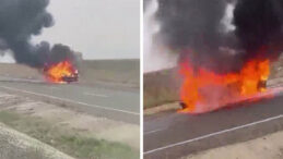 Seyir Halindeki Ara&ccedil; Alevlere Teslim Oldu