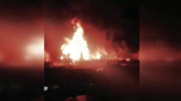 Şiraz'da LPG Dolum At&ouml;lyesinde Yangın: 9 Yaralı