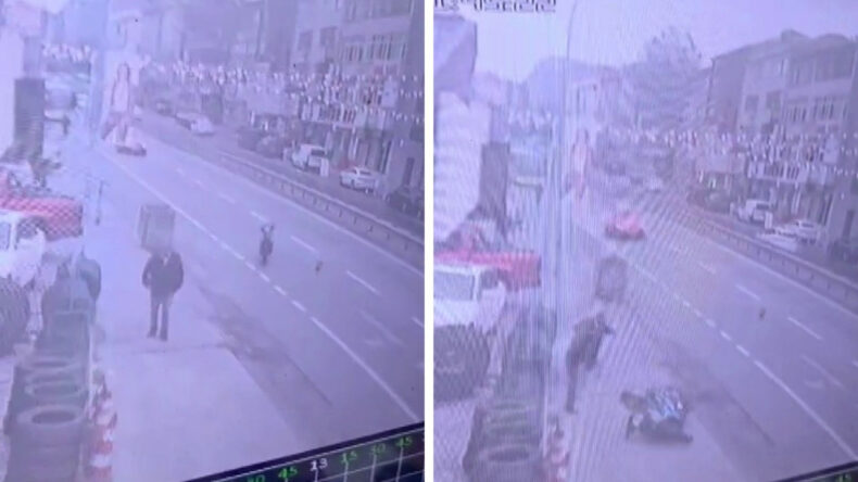 Sürücüsüz Motosikletten Son Anda Kurtuldu