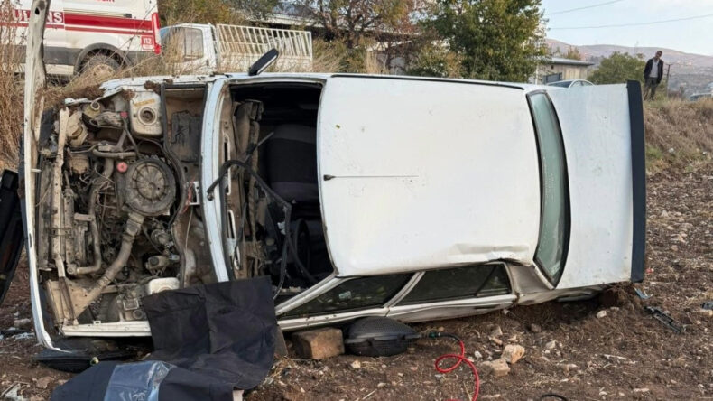 Takla atan araçta yaşamını yitirdi