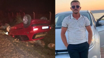Takla atan otomobilin s&uuml;r&uuml;c&uuml;s&uuml; hayatını kaybetti