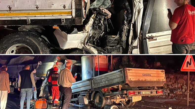 TIR'a Arkadan Çarpmanın Faturası Ağır Oldu