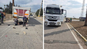 Tırla &Ccedil;arpışan Motosikletli Hayatını Kaybetti