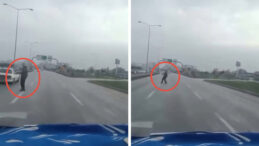 Trafikte nefes kesen anlar: Ölümle burun buruna geldi