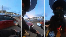 Trafikte Tansiyon D&uuml;şm&uuml;yor: İki Kadın S&uuml;r&uuml;c&uuml; &Ccedil;arpıştı