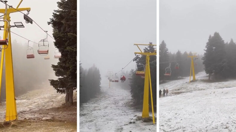 Uludağ'a Kar Yağışı Başladı