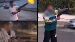 &Uuml;&ccedil; &Ccedil;ocuk Rastgele Ateş A&ccedil;tı