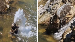 Van Gölü’nde Şaşırtıcı Doğa Olayı: Tatlı Su Fışkırıyor