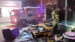 Yalnız Yaşıyordu&hellip; Kaldığı Konteynerde &Ccedil;ıkan Yangında Hayatını Kaybetti