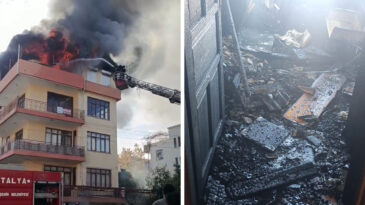 Yangında can pazarı: &Ccedil;ocukları mahalleli kurtardı