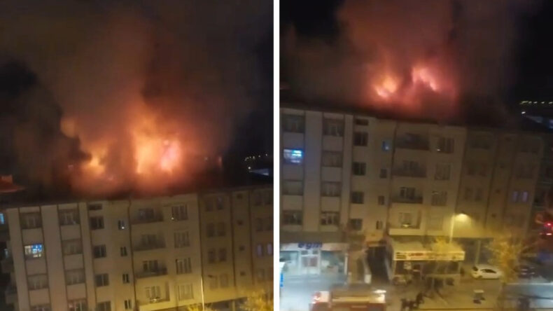 Yangını Atlatanlar Arasında Kavga Çıktı