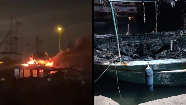 Yıldırım Limana D&uuml;şt&uuml;, Tekneler K&uuml;l Oldu