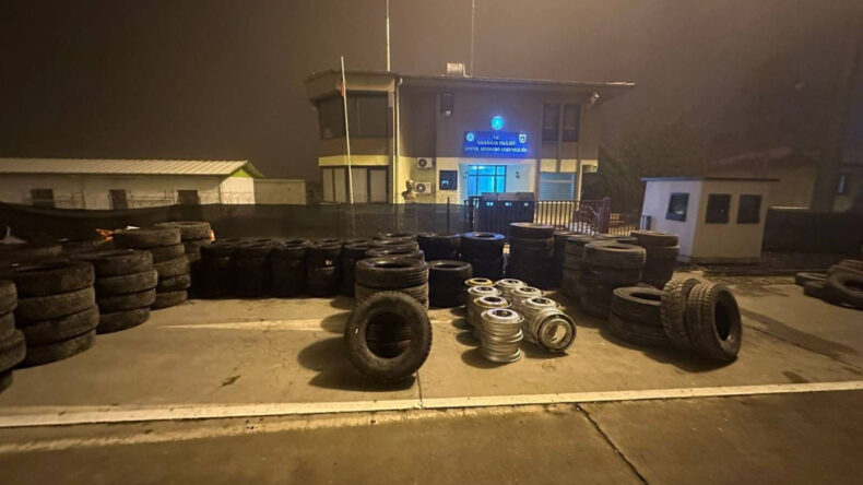 2 Milyon TL Değerinde Ka&ccedil;ak Lastik Ele Ge&ccedil;irildi