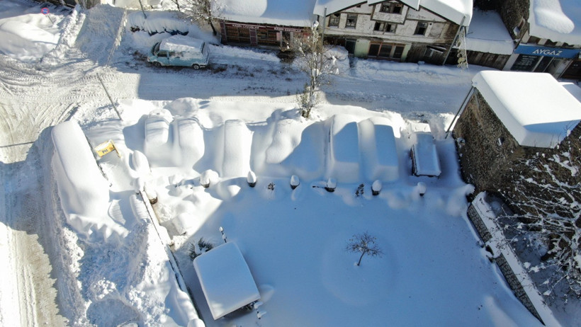 Kar yağısı sonrası Kastamonu