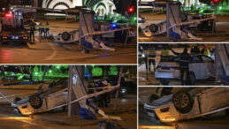 Ankara'da Otomobil ile Motosiklet Arasında Kaza: 4 Yaralı