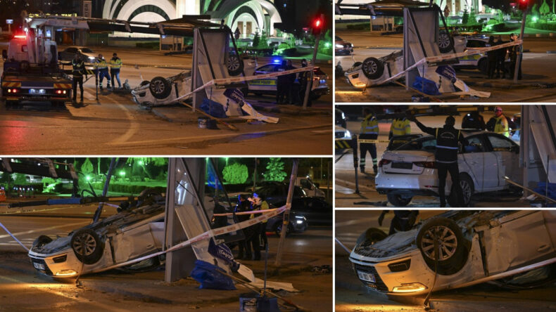 Ankara'da Otomobil ile Motosiklet Arasında Kaza: 4 Yaralı